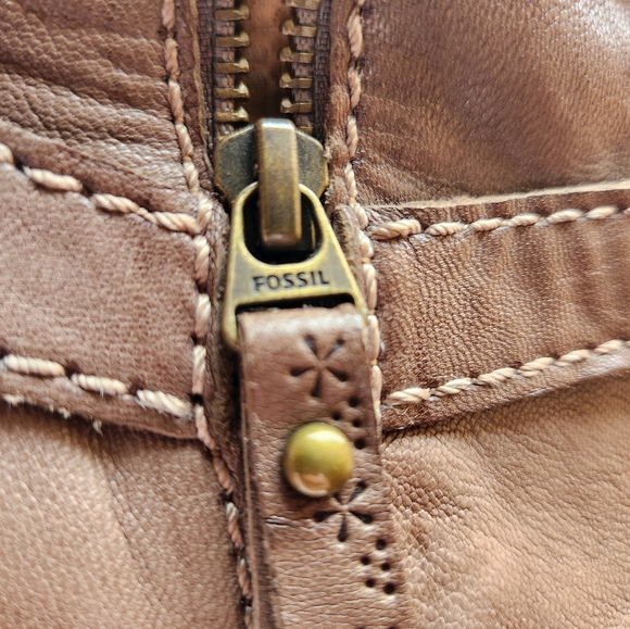 FOSSIL Genuine Leather Ankle Booties Sz 10 - Picture 4 of 14